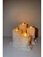Luxury Dekoratif Işıklı Mum 4lü Tealight Mumluk Dumansız Günışığı Pilli Dekoratif LED Mum 1 Adet 1