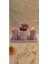 Luxury Laurel-Wood Beton 4 Parça Tealight Mumluk-Vazo-Dekoratif Sunum Tabağı Seti 1 Adet 2