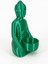 Luxury Buda Figür Mumluk – Parlak Yeşil Mumluk - 15 cm - Dekoratif Çay (Tealight) Mumluk 1 Adet 2