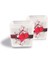 Luxury Dekoratif Buzlu Cam Mumluk Kalpler Desen 8x8 cm (2 Adet) 1 Adet 4