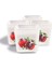 Luxury Dekoratif Buzlu Cam Mumluk Nar Desen 8x8 cm (4 Adet) 1 Adet 4
