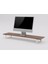 Luxury Doğal Ahşap Monitör Yükseltici Monitor Altlığı Monitör Sehpası Curve 1 Adet 2
