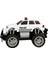 Luxury 1:18 Uzaktan Kumandalı Jumbo Wheels USB Şarjlı Işıklı Polis Arabası 1 Adet 4