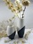 Luxury 2 Li Siyah Beyaz Vazo Set 1 Adet 2