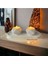 Luxury Dekoratif Beton Tabaklı Geometrik Tealight Mumluk Seti ( Tealight Mumlar Dahildir) 1 Adet 1