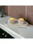 Luxury Dekoratif Beton Tabaklı Geometrik Tealight Mumluk Seti ( Tealight Mumlar Dahildir) 1 Adet 3