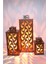 Luxury Ahşap Fener Mumluk 3lü Set (Damla Model) 1 Adet 1