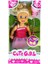Luxury Cute Girl Pembe Balonlu Sarışın Mini Bebek 1 Adet 1
