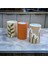 Luxury Üçlü Ahşap Tealight Mumluk, El Boyaması Bohem Mumluk 1 Adet 5