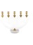 Luxury Gold 5li Cam Şamdan 37X12X27CM 1 Adet 1
