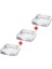 Luxury 3 Adet Blok Mum ve Tabağı 10X10X1,5 cm 3'lü Set Şeffaf Cam Mumluk Mum Altlığı 1 Adet 1