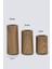 Luxury 3 Lü Ahşap Kaplama Yüzey Mumluk Dekoratif Tealight Set Mum Abs Plastik 1 Adet 3