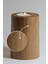 Luxury 3 Lü Ahşap Kaplama Yüzey Mumluk Dekoratif Tealight Set Mum Abs Plastik 1 Adet 5