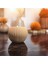 Luxury Modern Dekoratif Yuvarlak Ahşap Rengi 2'li Mumluk 1 Adet 3