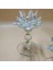Luxury Lotus Çiçeği Kristal 3 Lü Şamdan Mumluk Set 1 Adet 2