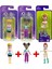 3'lü Set Lila , Shani ve Polly Pocket Dolls Main Character Seti Girl Toy Bebek Brunette Black Blonde 1 Adet 1