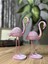 Luxury 2'li Şık Dekoratif Flamingo Pembe Renk Dekor Obje Dekorasyon 1 Adet 3