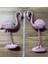 Luxury 2'li Şık Dekoratif Flamingo Pembe Renk Dekor Obje Dekorasyon 1 Adet 4
