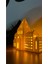 Luxury Dekoratif Ev Tealight Mumluk Modern Kış Evi Konsol Süsü Dekoratif Obje Camları Açık Geniş Ev 1 Adet 3