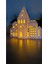 Luxury Dekoratif Ev Tealight Mumluk Modern Kış Evi Konsol Süsü Dekoratif Obje Camları Açık Geniş Ev 1 Adet 5