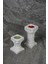 Luxury Dekoratif Antik Roma Sütun Şeklinde Beton Tealight Mumluk Set 2 Parça 1 Adet 1