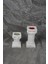Luxury Dekoratif Antik Roma Sütun Şeklinde Beton Tealight Mumluk Set 2 Parça 1 Adet 4