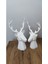 Luxury 2 Li Set Geyik Figürlü Modern Dekoratif Hediyelik Biblo Beyaz 22CM/19CM Gizzstore Home 1 Adet 4