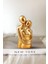 Luxury 10.7 cm Gold Renk Sonsuz Aşk Sarılan Sevgili Biblosu 1 Adet Hediyelik Heykel Biblo Dekoratif Obje 1 Adet 2