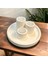 Luxury Beton Tepsili 3lü Beton Mumluk Seti ( 3 Adet Tealight Dahildir) 1 Adet 3
