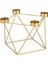 Luxury Tealight Mumluk Metal -Gold- 23*16 cm 1 Adet 1