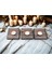 Luxury Üçlü Tealight Mumluk Masif Ahşap 1 Adet 1