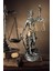 Luxury Heykel Biblo Adalet Terazisi Themis 20 Cm. Antik Gümüş & Antik Gold 1 Adet 1