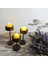 Luxury 3 Lü Şamdan Set Mum LED Birlikte 1 Adet 3