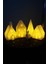 Luxury Kış Evleri Seti 5 Parça Dekoratif Hediyelik Beyaz Evler Tealight Mum ( 1 Adet Mum ) 1 Adet 1