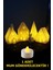 Luxury Kış Evleri Seti 5 Parça Dekoratif Hediyelik Beyaz Evler Tealight Mum ( 1 Adet Mum ) 1 Adet 5