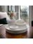 Luxury Beyaz Renk Özel Tasarım Vazo Oval Tepsi / Tealight Mumluk Dekorasyon Seti Yılbaşı 1 Adet 2