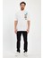 Erkek Bisiklet Yaka Baskılı T-Shirt 7023 5