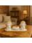 Luxury Özel Tasarım Altın Desenli Kanatlı Melek , Mumluk ,4lü Set 1 Adet 1
