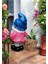 Luxury Dekoratif Seramik Konsept El Yapımı Saksılı Cüce Bahçe Balkon Süsü - Pembe 25X18CM 1 Adet 5