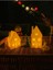 Luxury Kış Evleri Çam Ağaç Dekorlu 3lü Set Tealight Mumluk Noel Ev Set Tealight Mum ve Tavşan Hediyeli 1 Adet 1