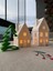 Luxury Kış Evleri Çam Ağaç Dekorlu 3lü Set Tealight Mumluk Noel Ev Set Tealight Mum ve Tavşan Hediyeli 1 Adet 3