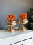 Luxury Dekoratif 2'li Mercan Ayaklı Kutu & Obje Rosegold / Turuncu 1 Adet 1