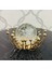 Luxury Dekoratif Metal Damlalı Cam Küre Gold Obje 1 Adet 1