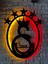 Luxury Işıklı Gs Logo Cimbom 5 Yıldız Metal Tablo Dekoratif Işıklı Tablo- Galatasaray 1 Adet 1