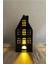 Luxury Dekoratif Siyah Ev Tealight Mum Hediyeli Plastik 15CM 1 Adet 1