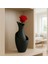 Luxury Siyah Modern Dekoratif Mat Kuru Çiçek Vazosu 1 Adet 1