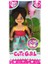 Luxury Cute Girl Pembe Balonlu Kumral Mini Bebek 1 Adet 1