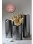 Luxury 3 Lü Füme Krom Parlak Yüzey Mumluk Dekoratif Tealight Set Mum Abs Plastik 1 Adet 1