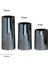 Luxury 3 Lü Füme Krom Parlak Yüzey Mumluk Dekoratif Tealight Set Mum Abs Plastik 1 Adet 3
