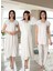 Dvina Effortt Lohusa 4'lü Set - Sabahlık/pijama Takımı/gecelik Ekru - 5015 1